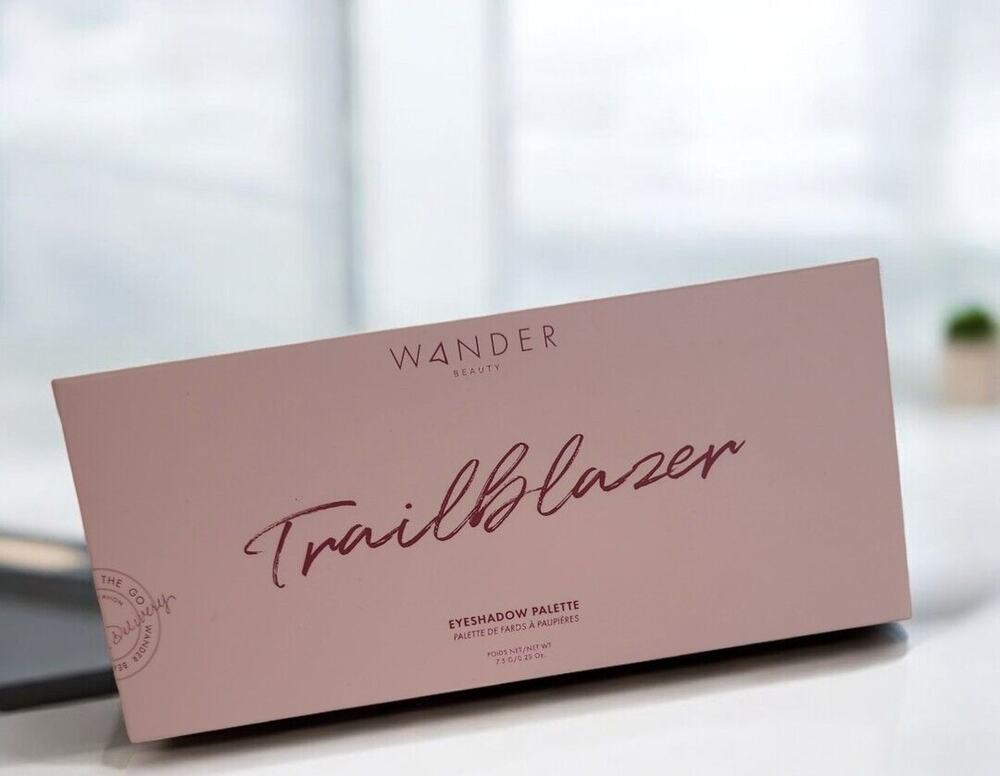 WANDER BEAUTY Trailblazer Eyeshadow Palette NEW Neutral Chartreuse Emerald Tones